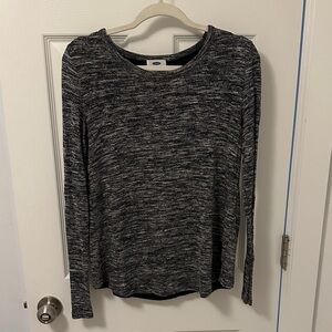 Old Navy Charcoal Heather Long Sleeve Top